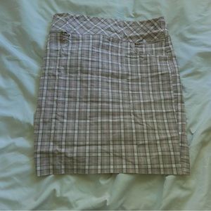 plaid mini skirt